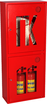 Пожарный шкаф для огнетушителя и крана ШПК 320 Н